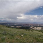There's a little meadow at 11000 feet.  That's Colorado at the far horizon.