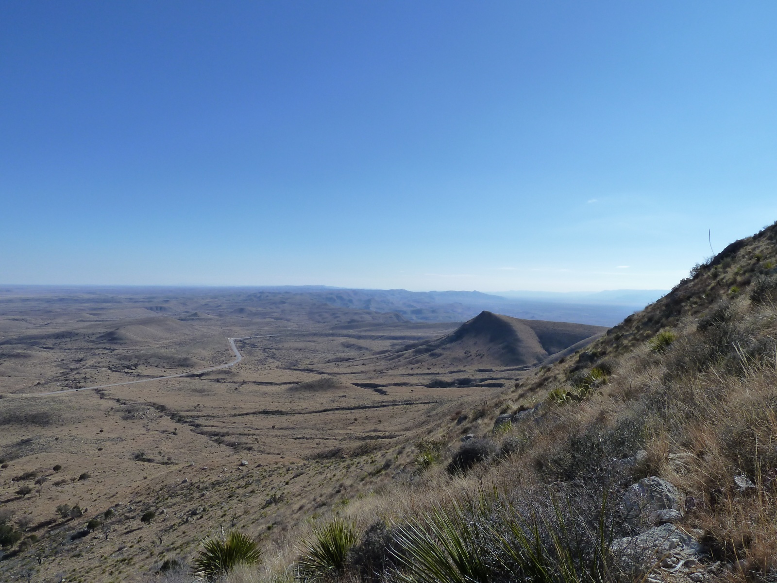 The terrain just to the south of Guadalupe Peak/El Capitan
